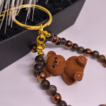 Roku darbs somas un atslēgu piekariņš "Lācītis"