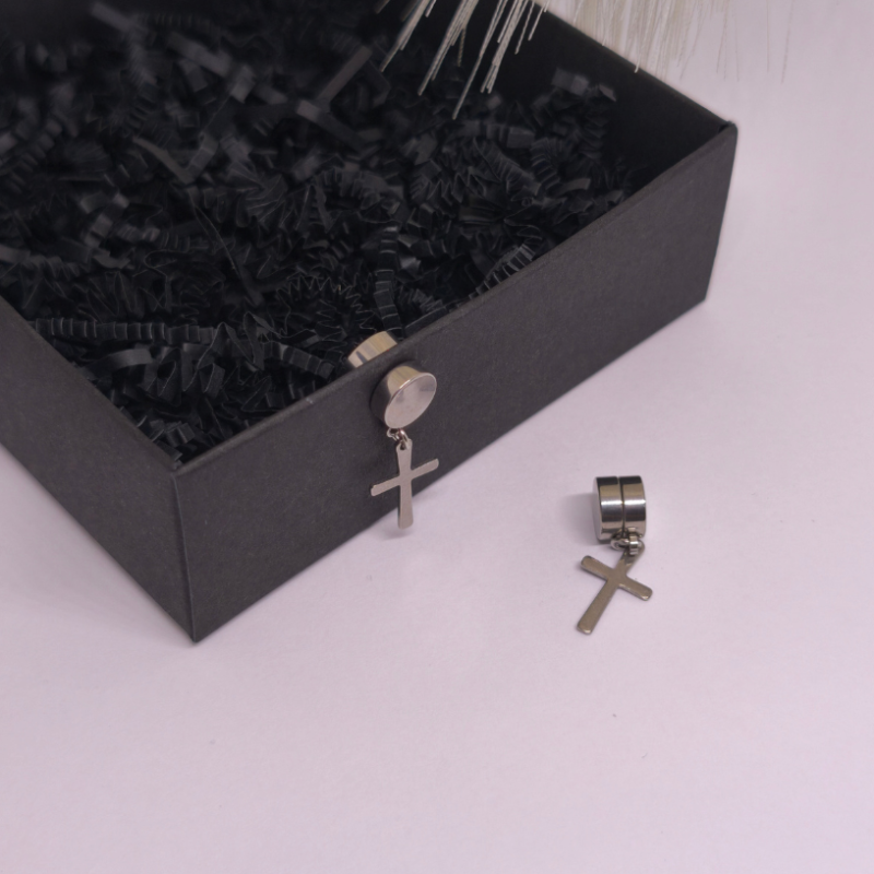 Magnētiskās auskari „Sudraba zīme“