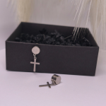 Magnētiskās auskari „Sudraba zīme“