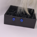 Magnētiskās auskari „Karaliskais safīrs“