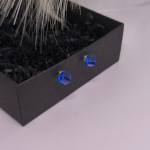 Magnētiskās auskari „Karaliskais safīrs“