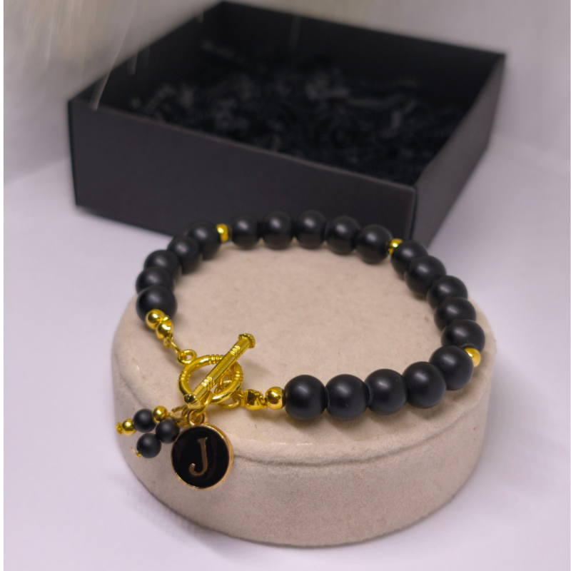 Personalizēta rokassprādze „Melnais greznums“