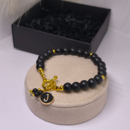 Personalizēta rokassprādze „Melnais greznums“