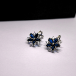 Auskari - klipši "Zilais zieds"