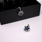 Auskari - klipši "Zilais zieds"