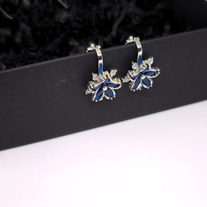 Auskari - klipši "Zilais zieds"