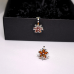 Auskari - klipši „Uguns ziedlapiņas“