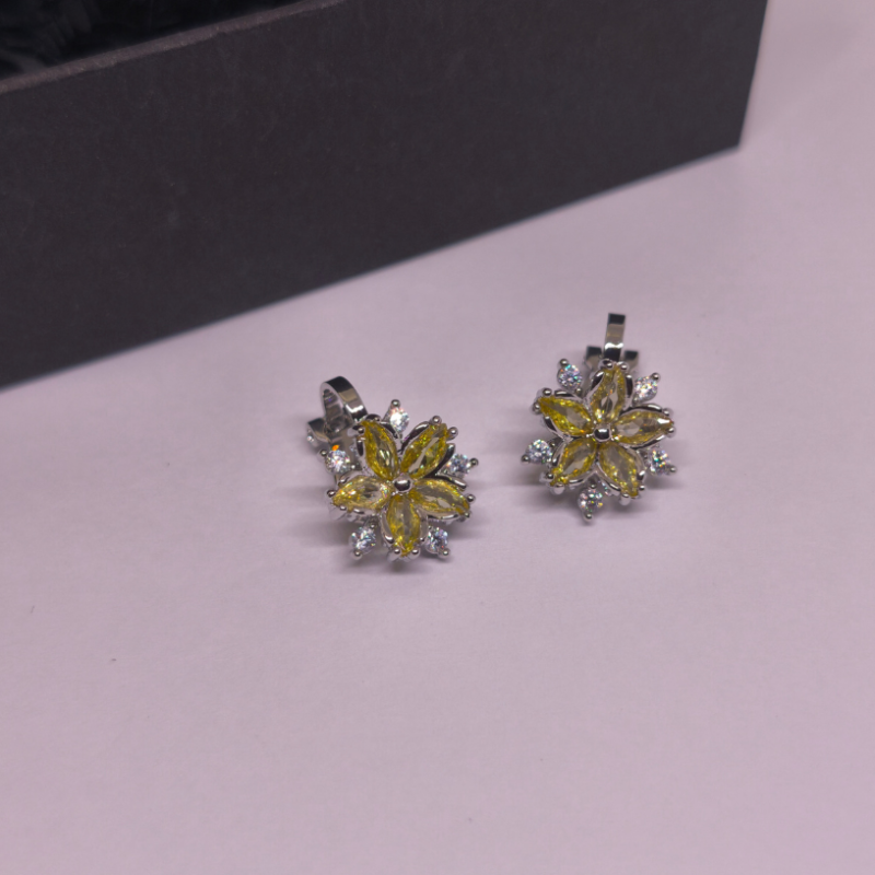 Auskari - klipši „Saulainā elegance“