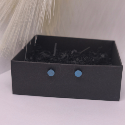 Magnētiskās auskari „Klusa zilgme“