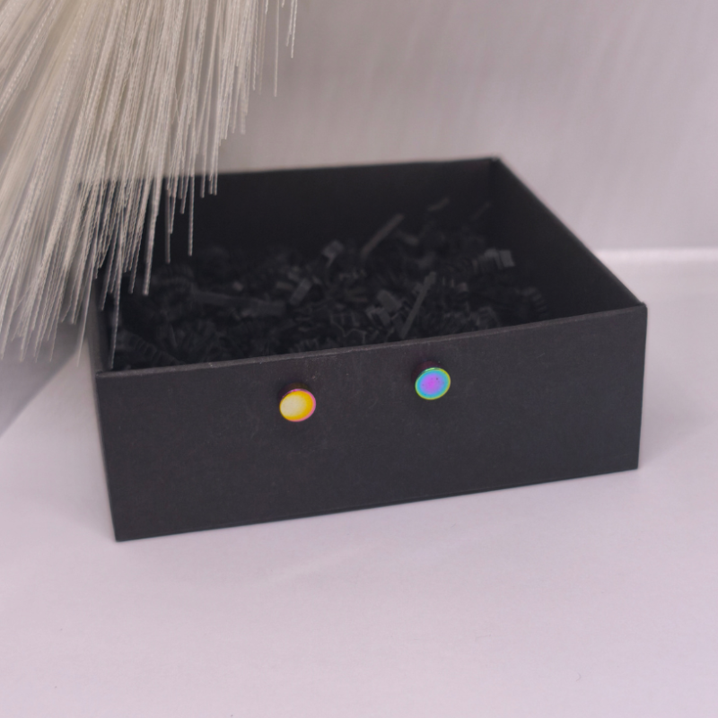 Magnētiskās auskari „Hologrāfiskais klusums“