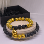 Rokassprādžu komplekts pārim "Lavas solījums"