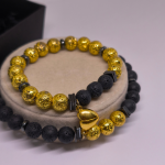 Rokassprādžu komplekts pārim "Lavas solījums"