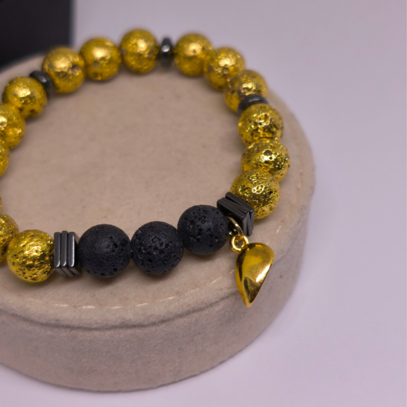 Rokassprādžu komplekts pārim "Lavas solījums"