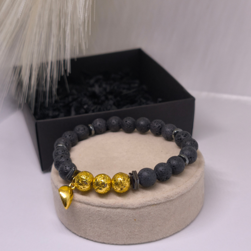 Rokassprādžu komplekts pārim "Lavas solījums"