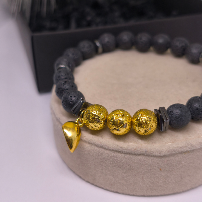 Rokassprādžu komplekts pārim "Lavas solījums"