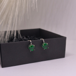 Auskari – klipši „Zaļā elegance“