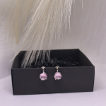 Auskari – klipši „Rozā šarms“