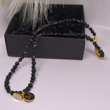 Personalizēta rokām darināta kaklarota „Mūžīgā saikne“