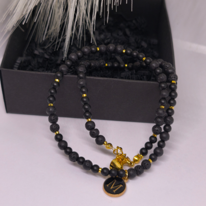 Personalizēta rokām darināta kaklarota „Mūžīgā saikne“